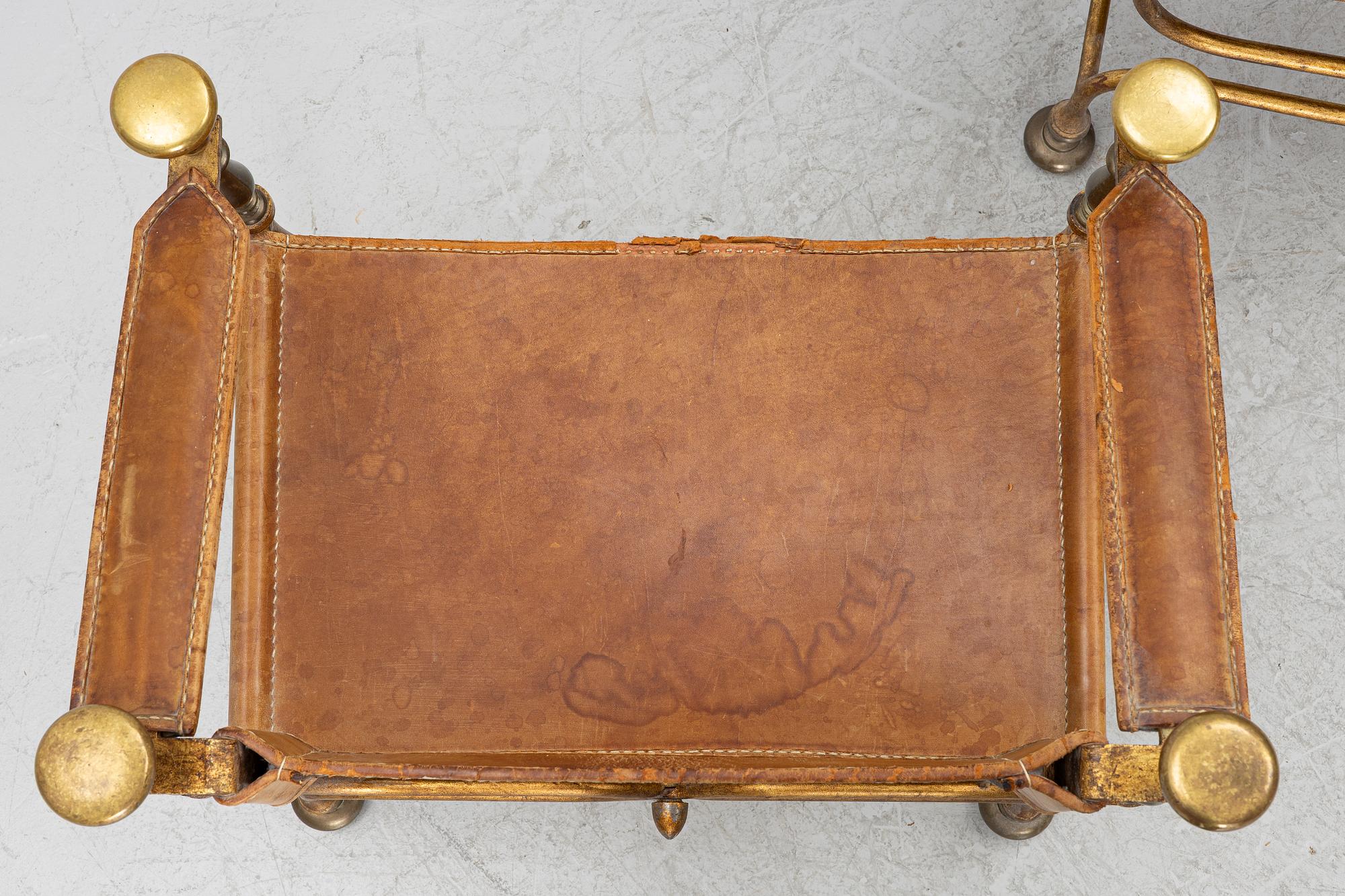 Armchairs, a pair, antiquarian style, Italy.