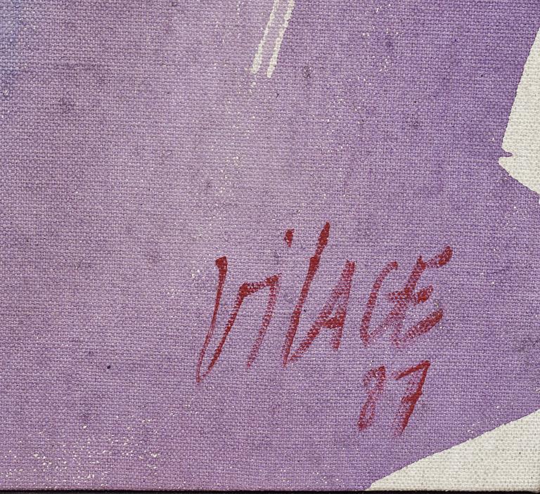 MICHEL VILAGE, akryl på duk, signerad och daterad 87.