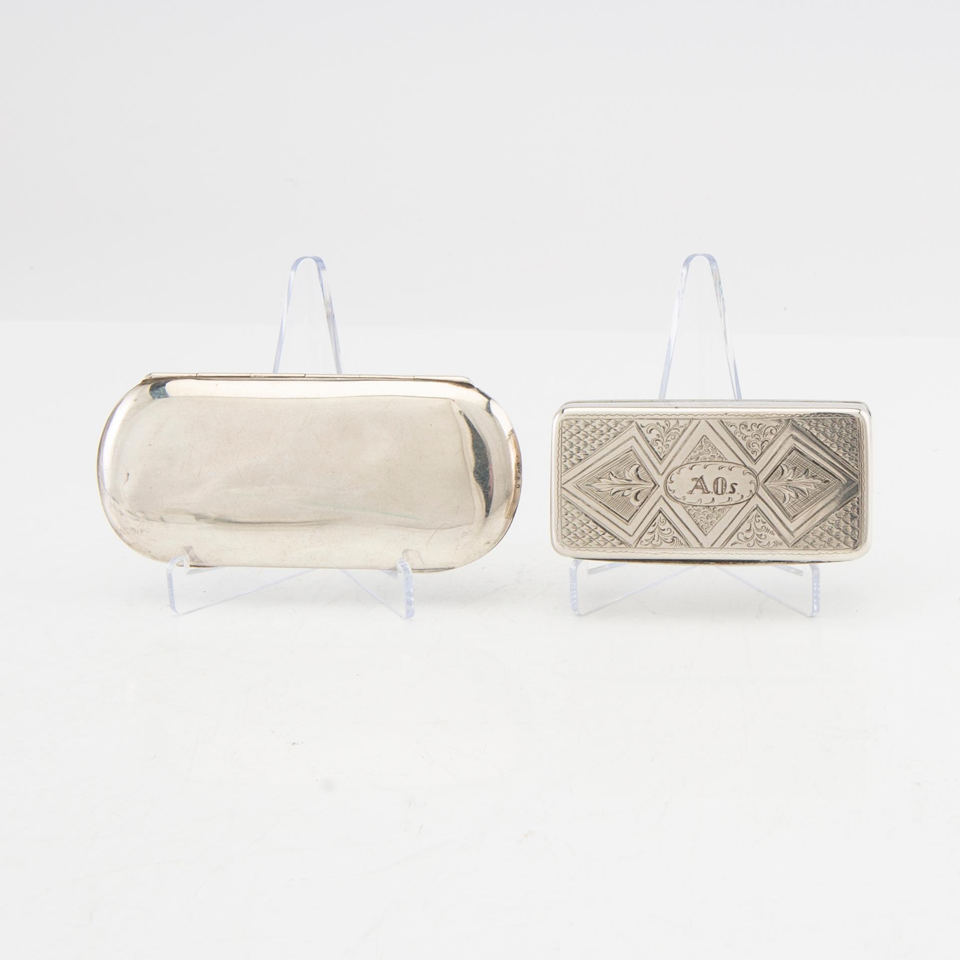 Dosor/etuin 8 st silver 18/1900-tal.