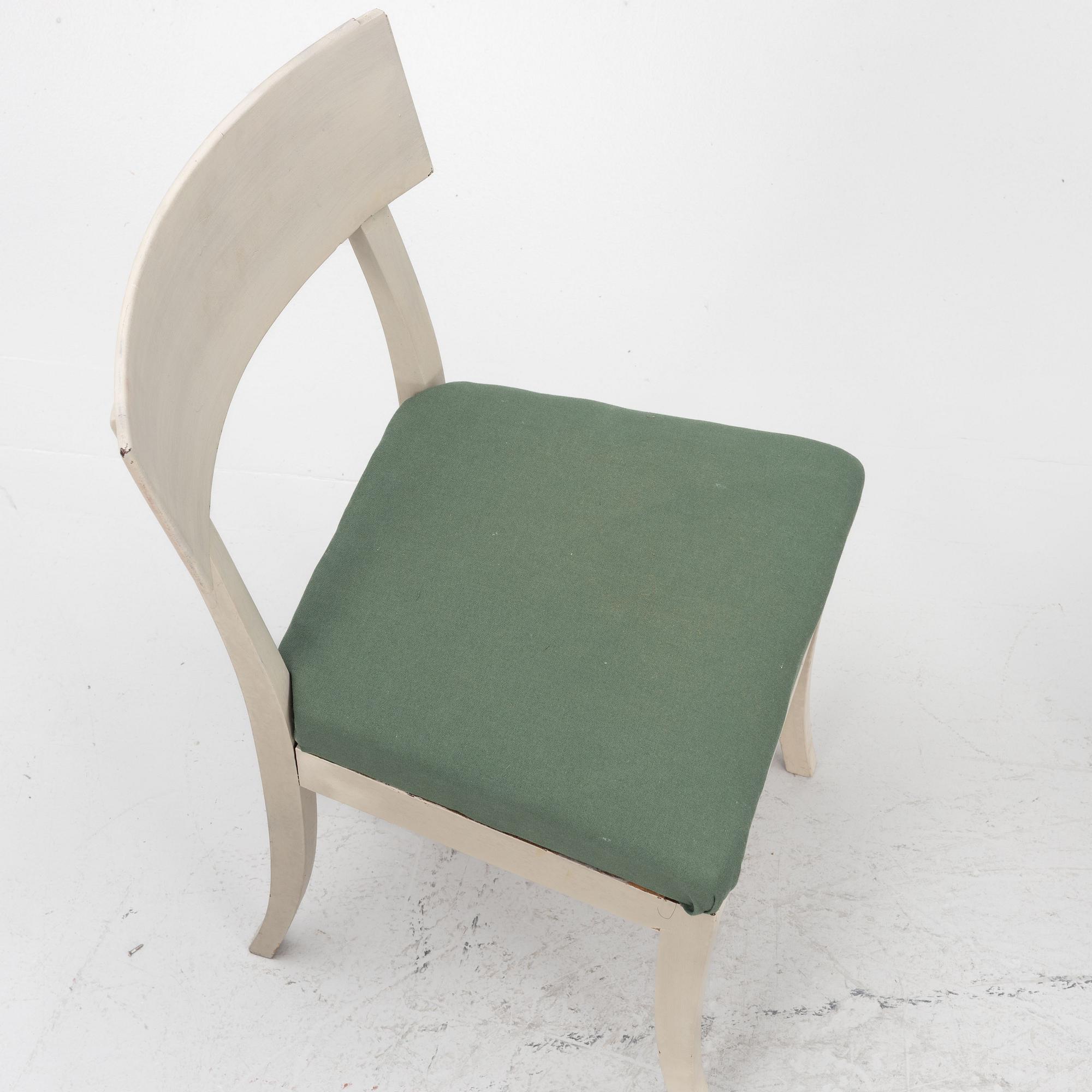 Four Empire chairs, Denmark, first half of the 19th Century.