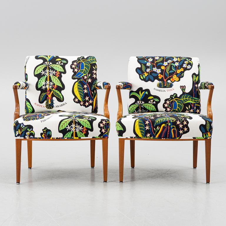 Josef Frank, a pair of model 969 armchairs, Svenskt Tenn, 2014.