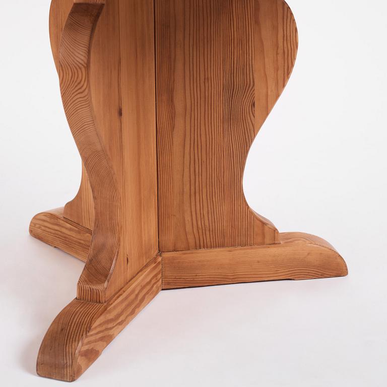 Nordiska Kompaniet, a Swedish Modern "Lovö" pine table, 1940s.