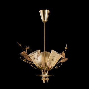 A model 9029/3 "Bridal bouquet" ceiling light manufactured by Taito in the early 1950s.