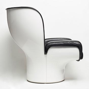 Joe Colombo, an "Elda" lounge chair, for Comfort, Italy 1960-70's.