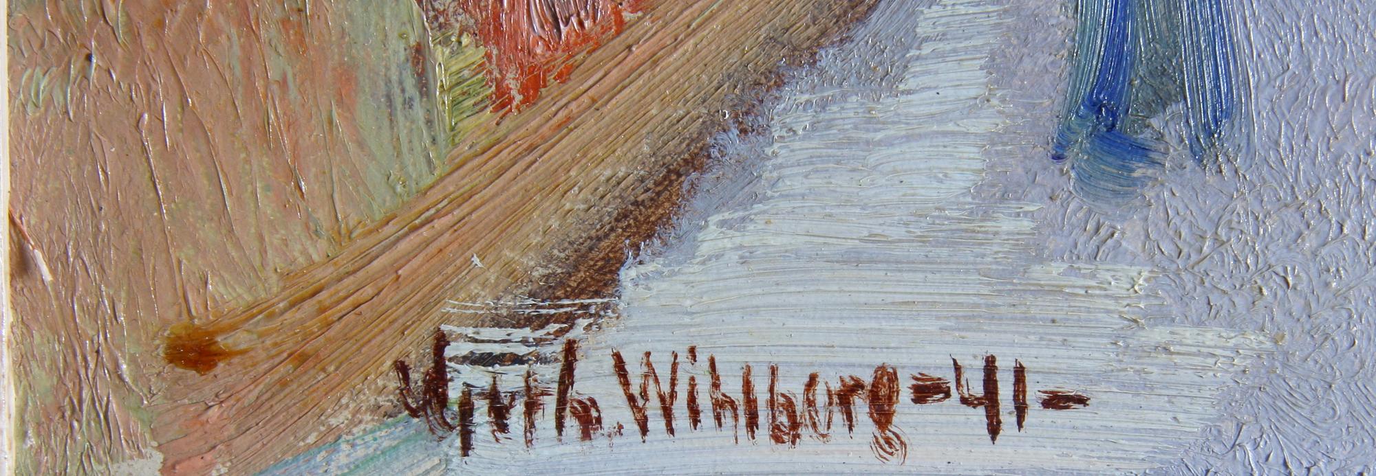 WIHLBORG, GERHARD, olja på papp-pannå, sign.