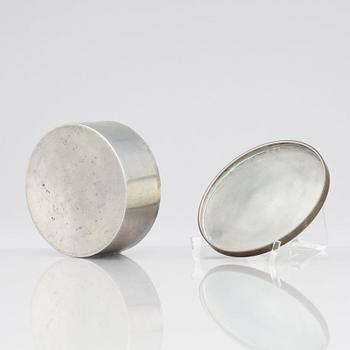 Björn Trägårdh, a pewter and brass box, Svenskt Tenn, Stockholm 1938.