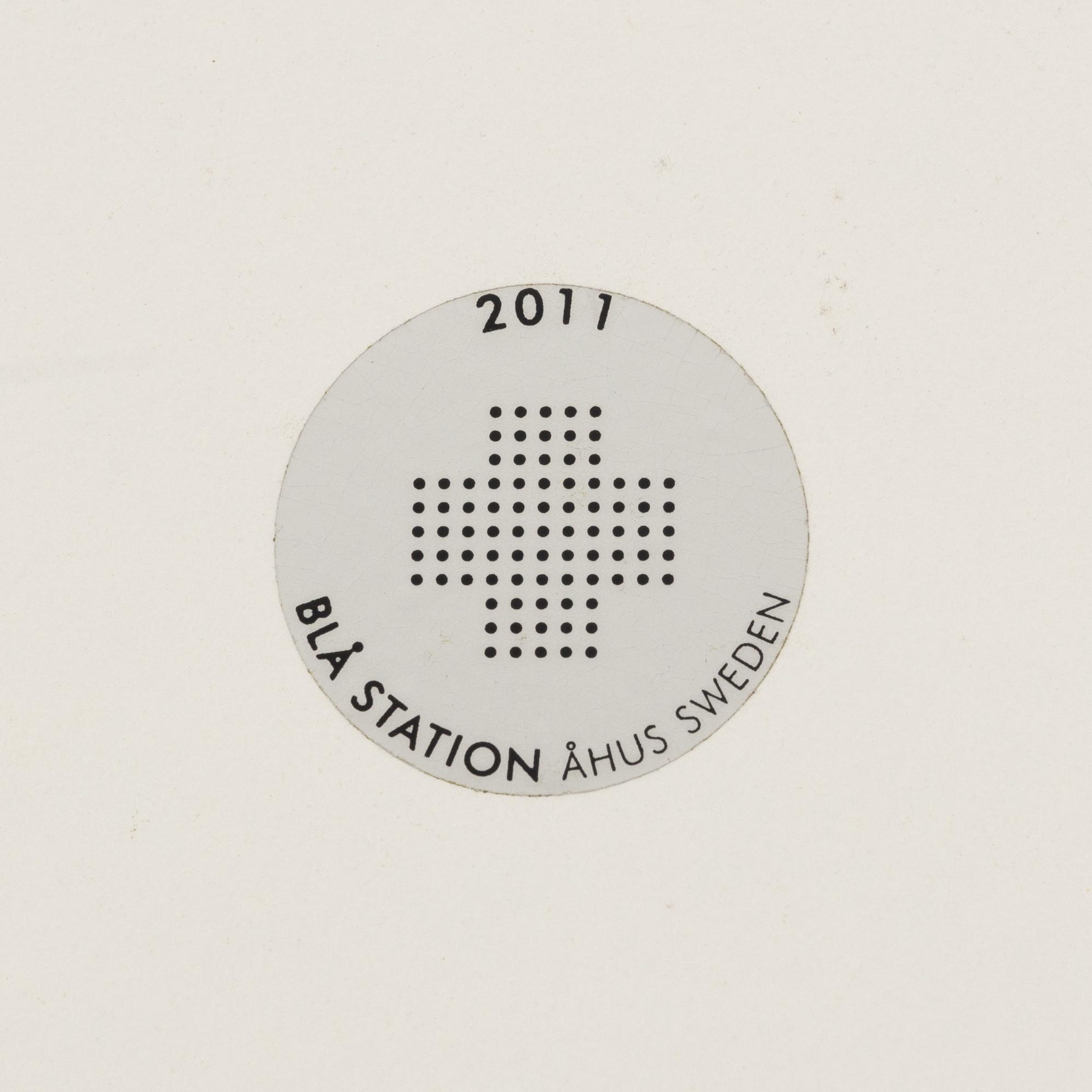 Café tables, 3 pcs, Blå Station Åhus, designed by Mattsson Borselius, 2011.
