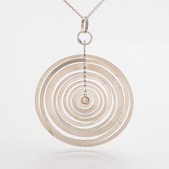 Tapio Wirkkala, "Silver moon", a sterling silver necklace. Westerback, Helsinki 1972.