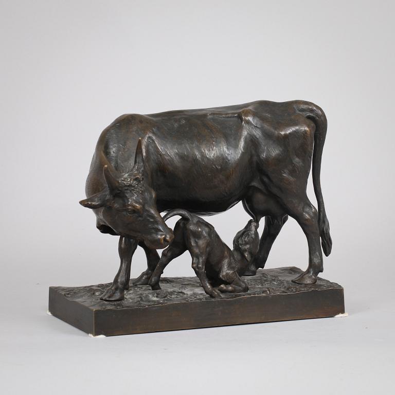 OKÄND KONSTNÄR, brons, sign H. Arendt fec/C. Fischer fud och dat 1849.