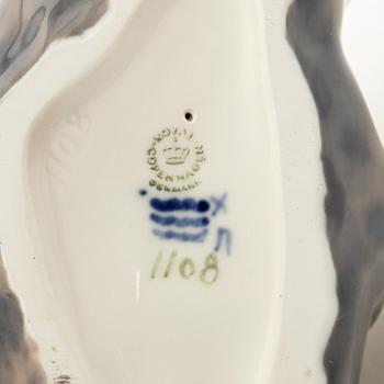 Knud Kyhn, figurin, porslin, Royal Copenhagen, Danmark.