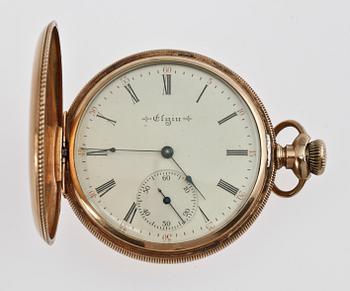 FICKUR, 14k guld, Elgin, tidigt 1900-tal.