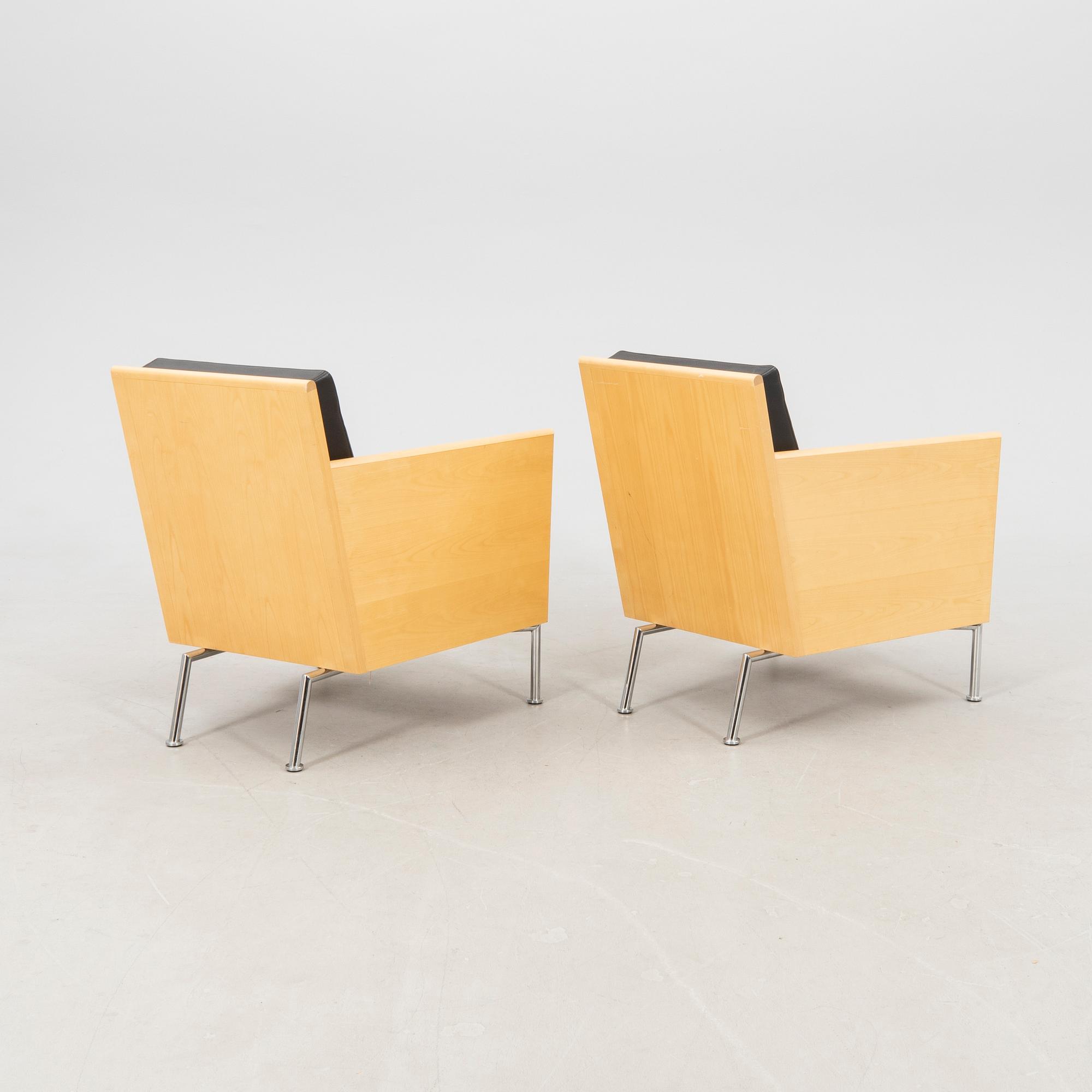 Gunilla Allard, a pair of "Casino" armchairs by Lammhults Möbler, late 20th century.