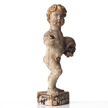 A Swedish 18th century wooden sculpture.