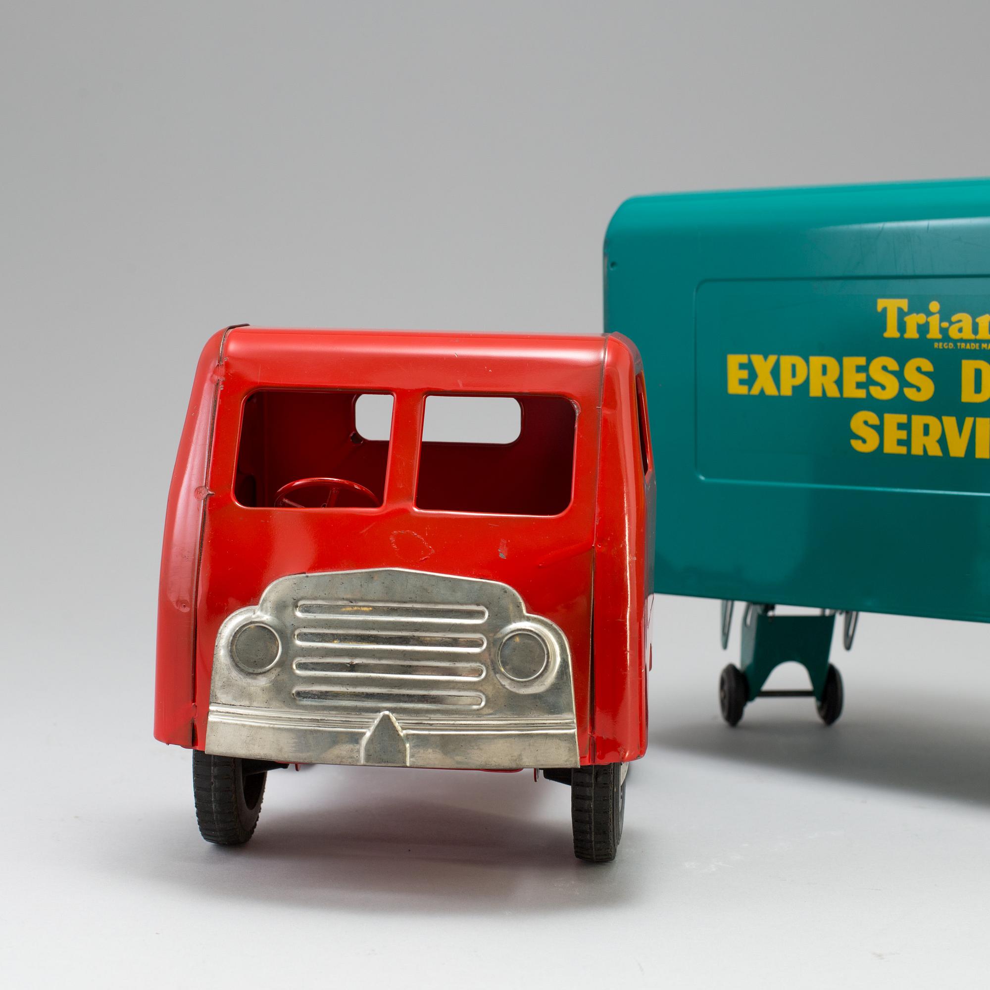 a Tri-ang toy car from the 1960's.