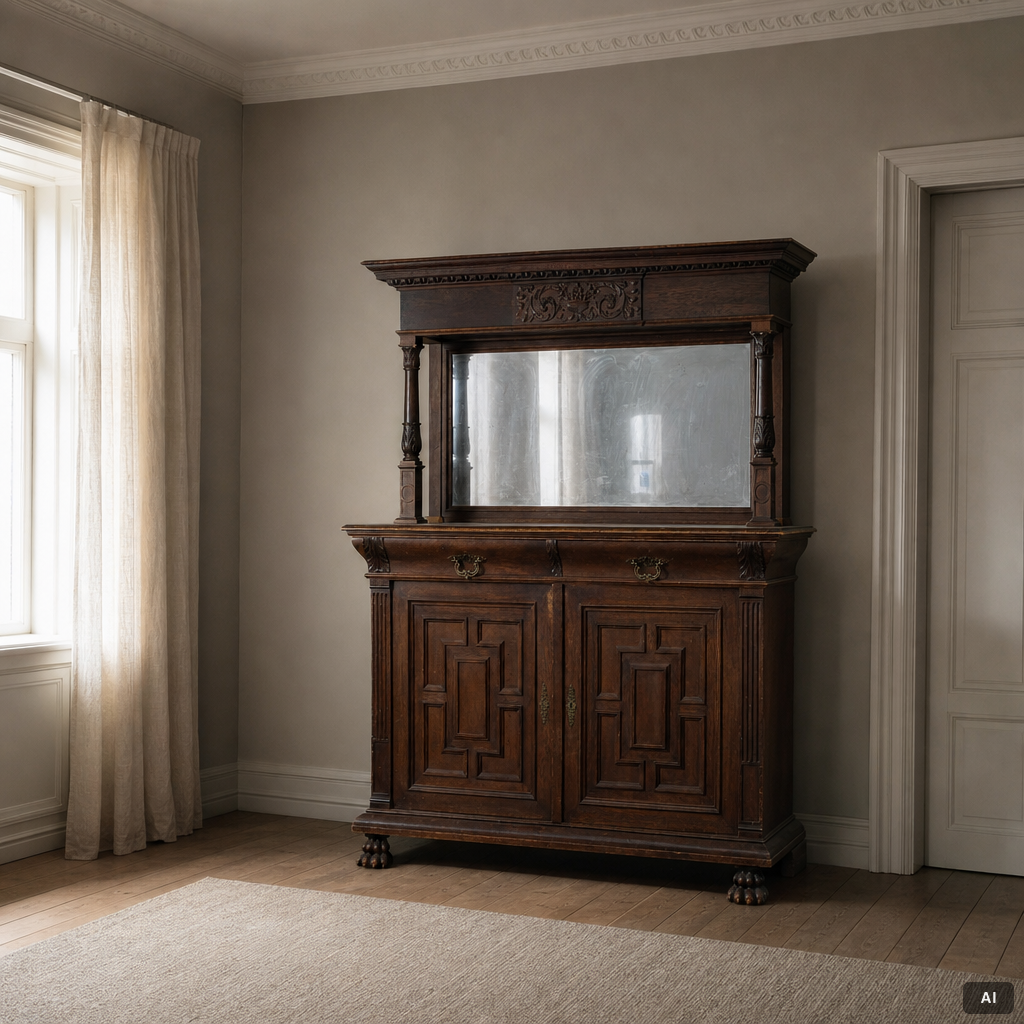 Cabinet, baroque style around the year 1900.