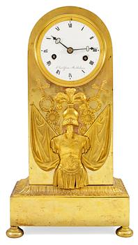 635A. A Swedish Empire mantel clock by I. Dahlström.