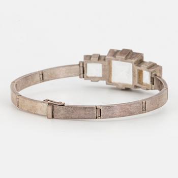 STIGBERT, Armband silver och bergkristall.