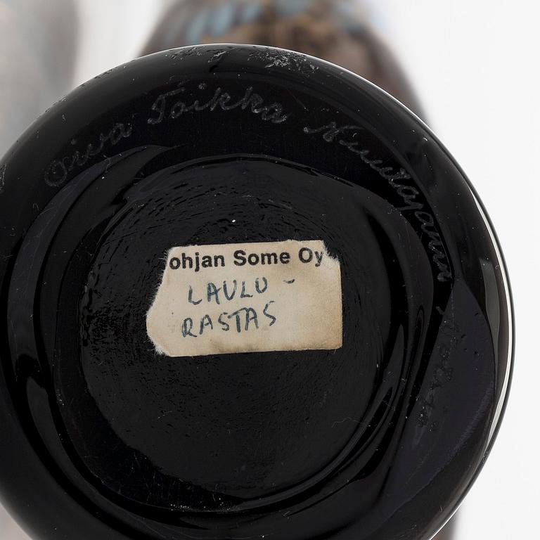 Oiva Toikka, A glassbird, 'Songtrush', signed Oiva Toikka Nuutajärvi.