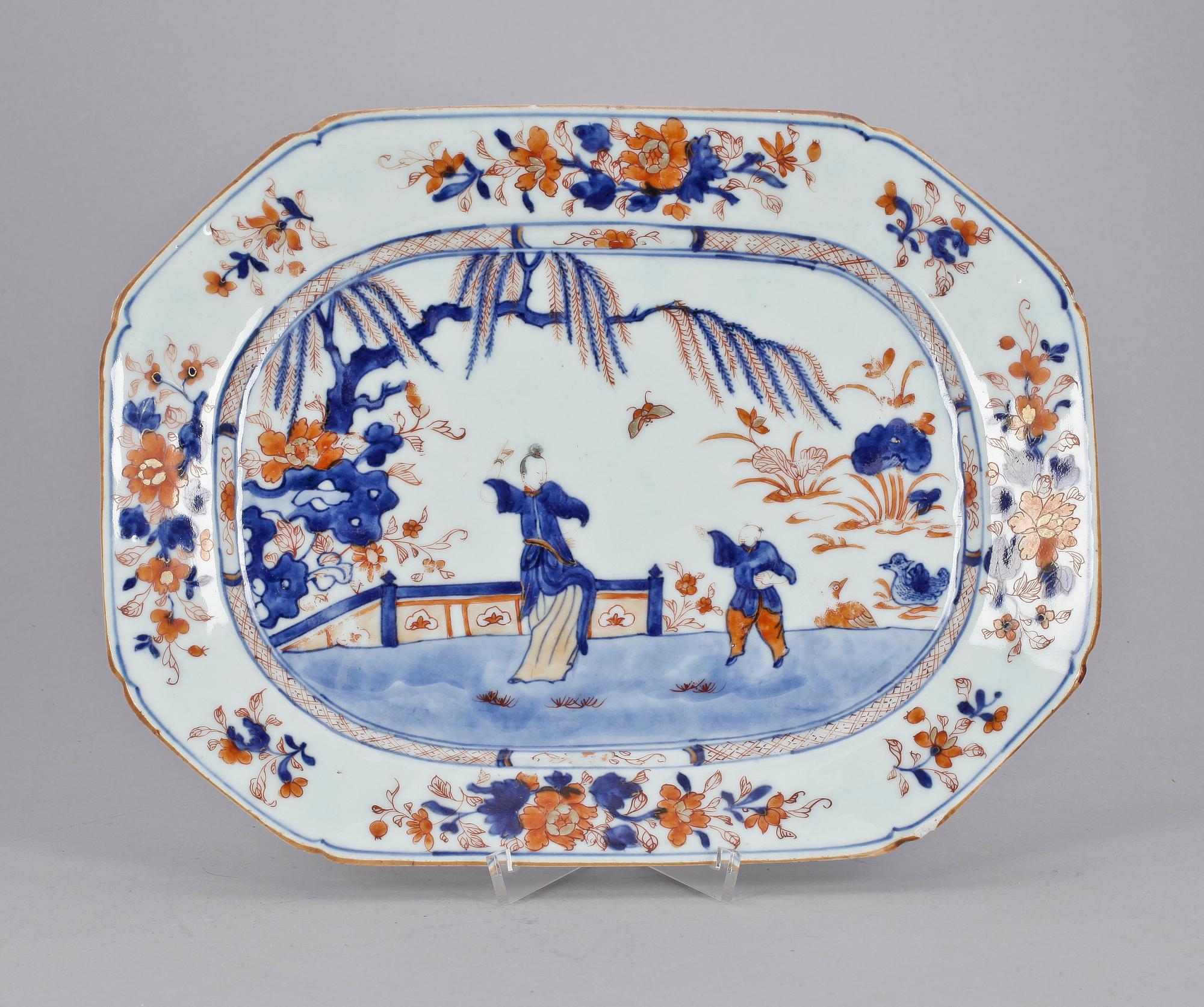 STEKFAT, porslin, Kina, Qianlong, sent 1700-tal.