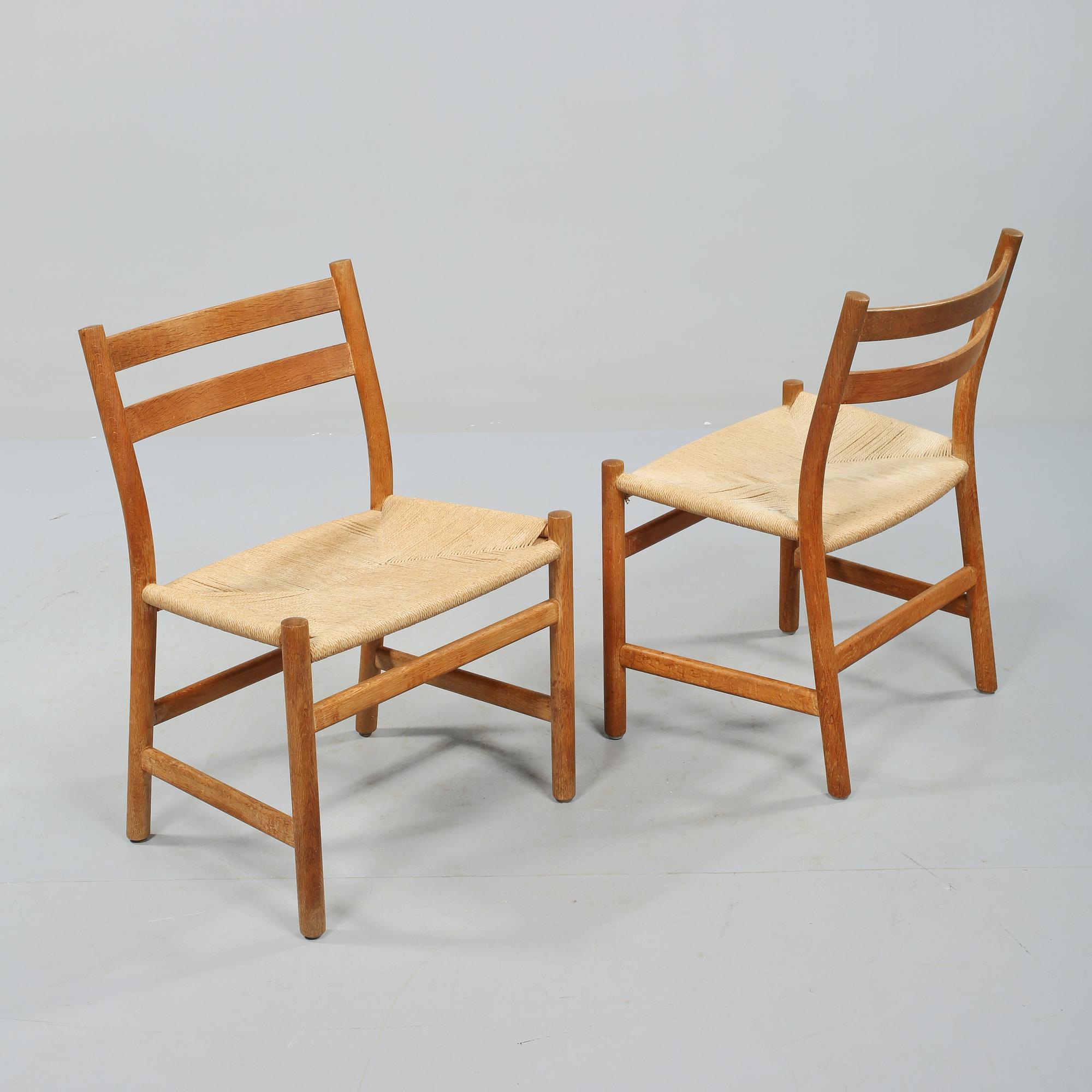 STOLAR, 6 st, "CH-47", Hans J Wegner, Danmark, 1900-talets andra hälft.