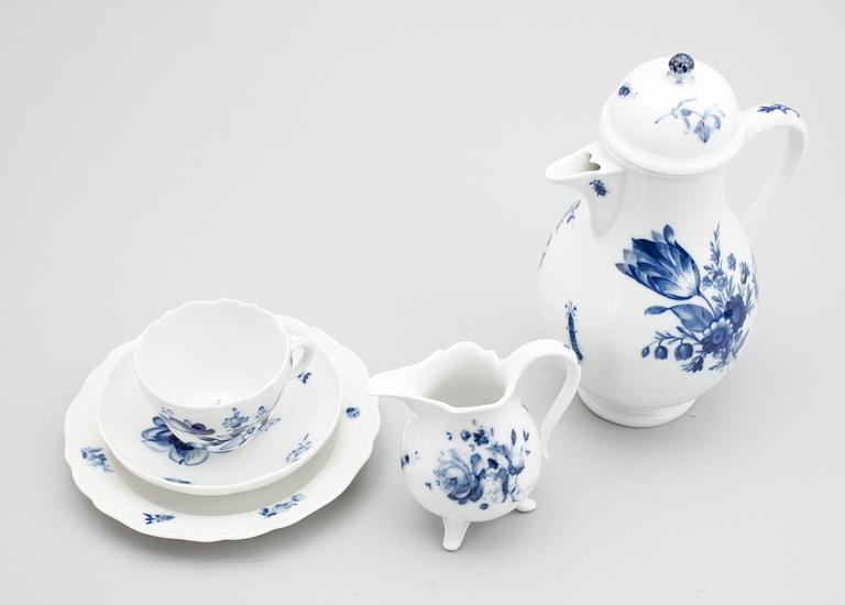 KAFFESERVIS, 14 del, porslin, Meissen.