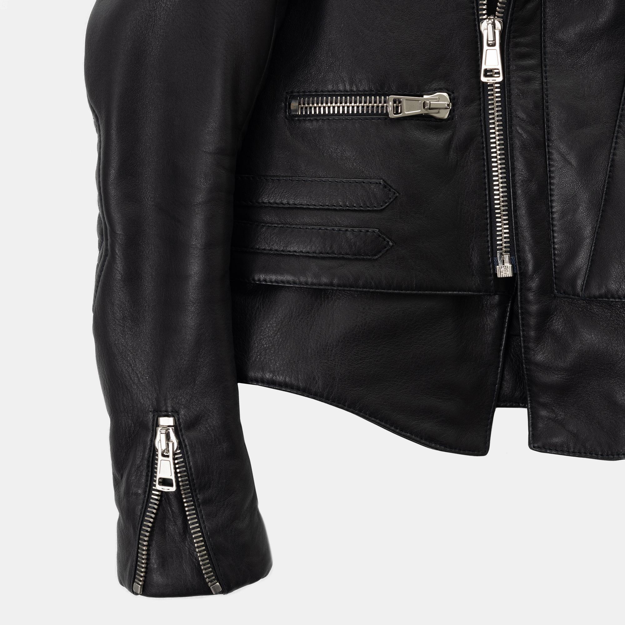 Balenciaga, a leather jacket, size 36.
