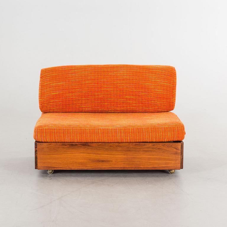 VERNER PANTON, a bar cabinet and couch, designed 1961. Cites-certificate.