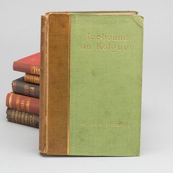 RESEBÖCKER, 6 st, bland annat "En sommar i Finnmarken, ryska Lappland och Nordkarelen" av J.A. Friis 1872.