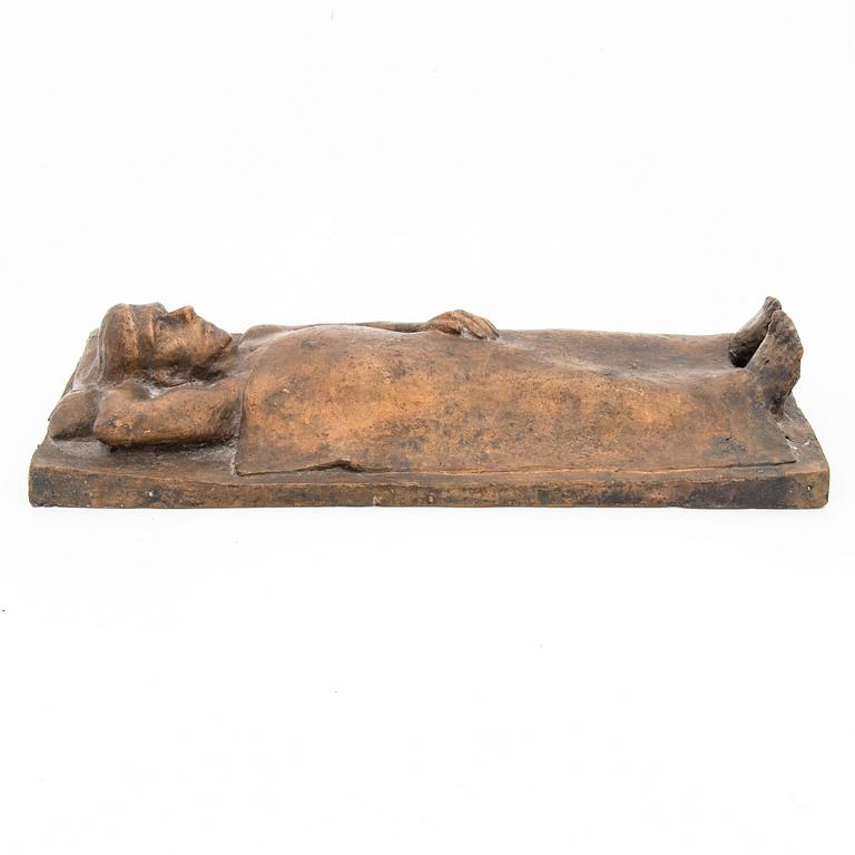VEIKKO MYLLER, relief, bronze, signed and dated -73.