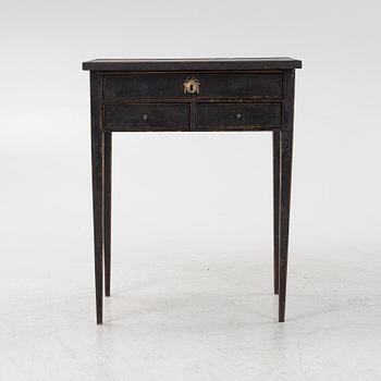 A painted Gustavian style side table, circa 1900.