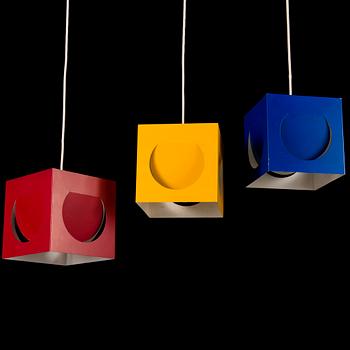 Three 1960s '61-193' pendant light by Shogo Suzuki for Stockmann Orno.