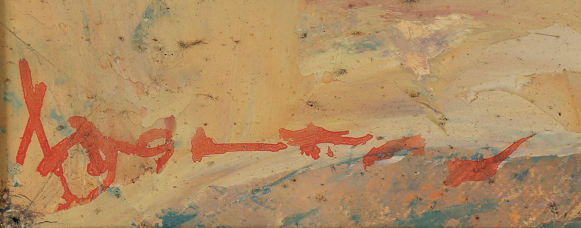 GERARD PIETER ADOLFS, olja på duk, signerad. Daterad -48 a tergo.