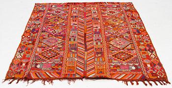 Embroidered textile, old, Marsh nomads, Iraq, approx. 260 x 180 cm.