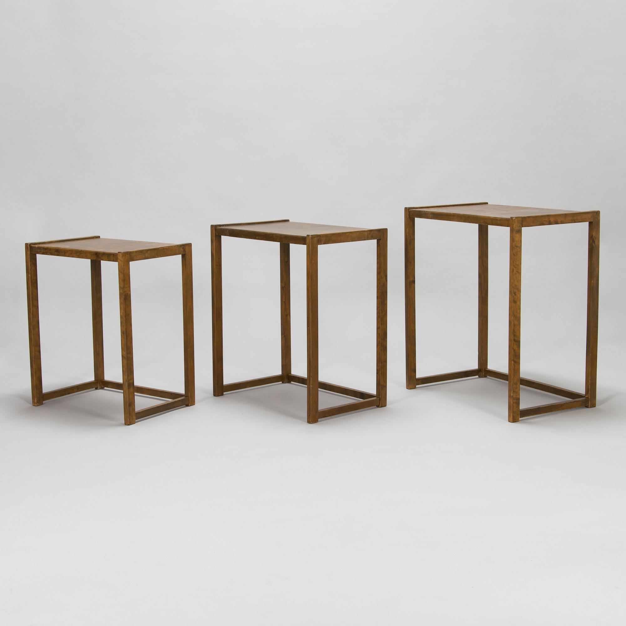 1930's 3-piece nesting tables.