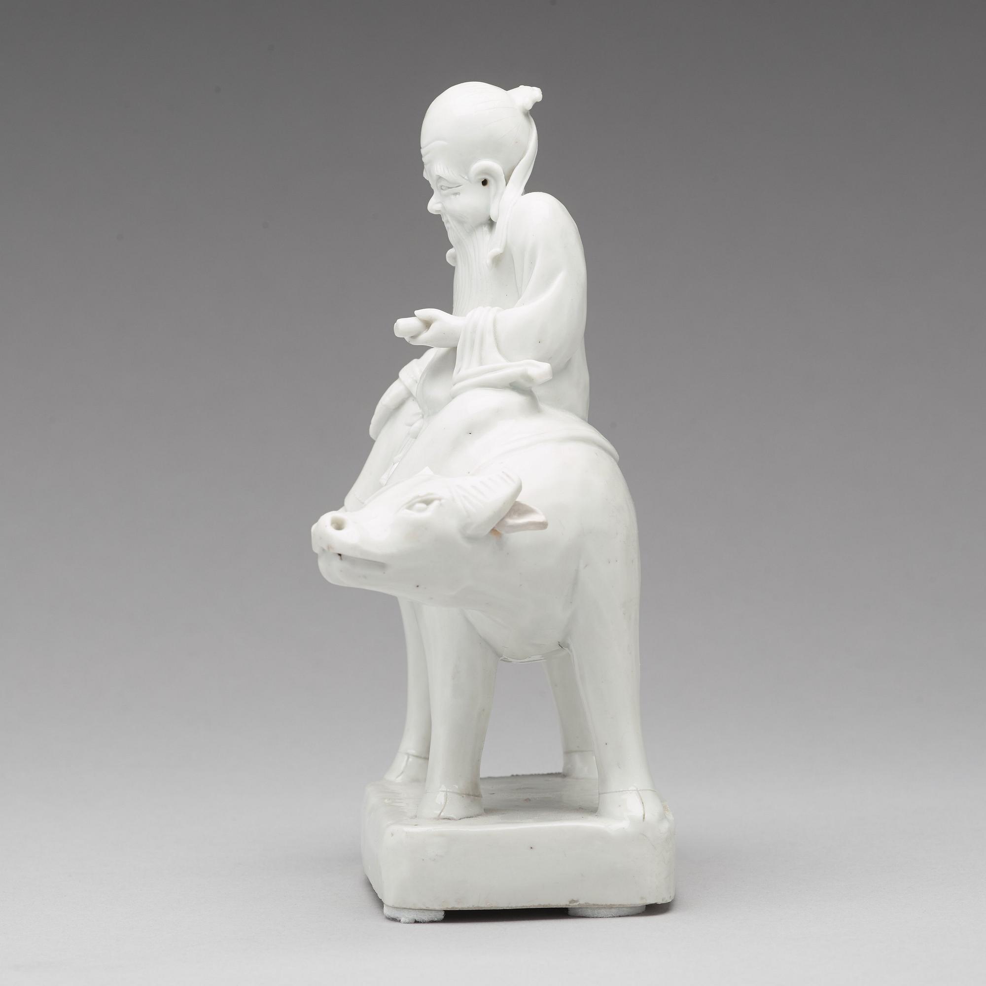 FIGURIN, blanc de chine. Qingdynastin, 1700-tal.