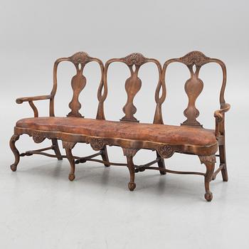 Soffa, senbarock, 1700-talets mitt.