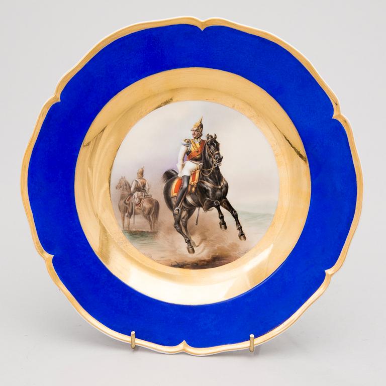 A 1840s German plate by Königliche Porzellanmanufaktur, Berlin.