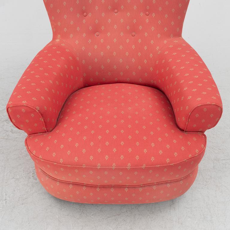 Carl Malmsten, a "Jättepaddan" armchair, Sweden,mid20th century.