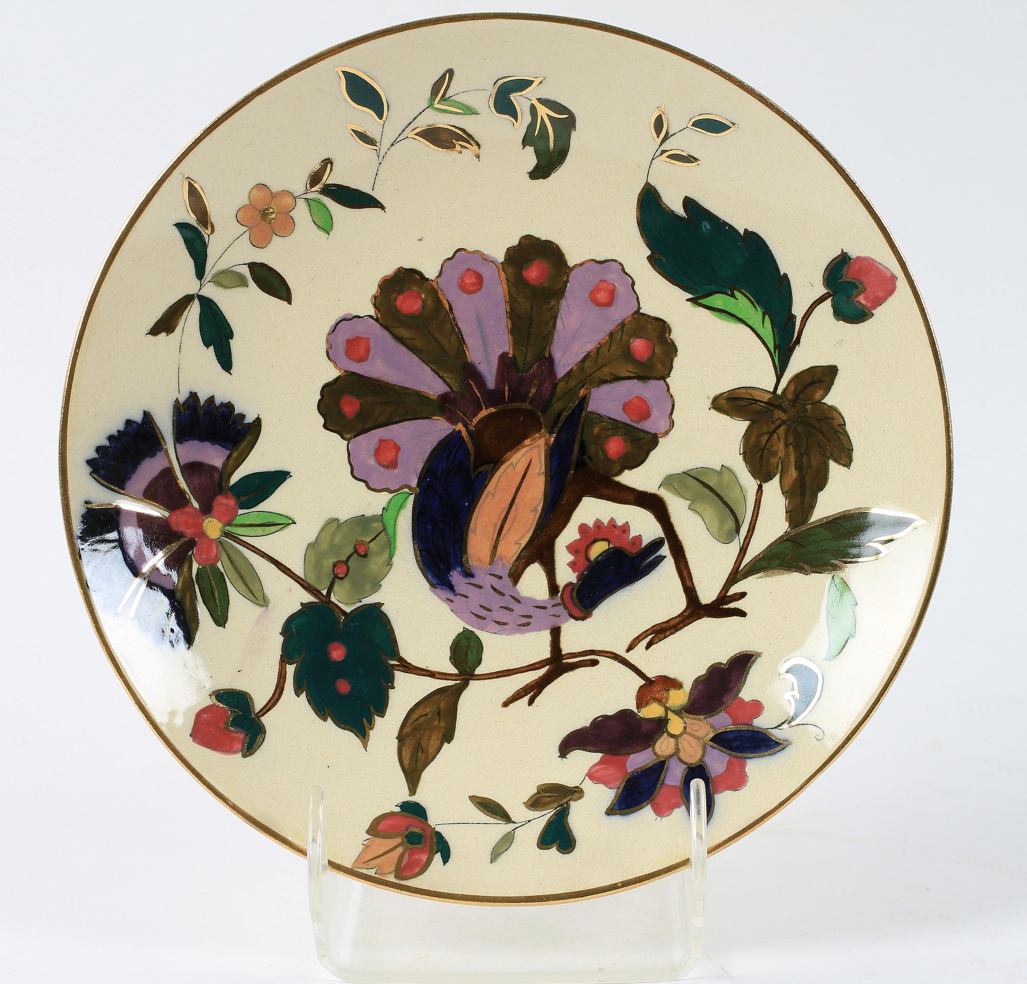 FAT, 6 st, majolika, Rörstrand, 1800/1900-tal.