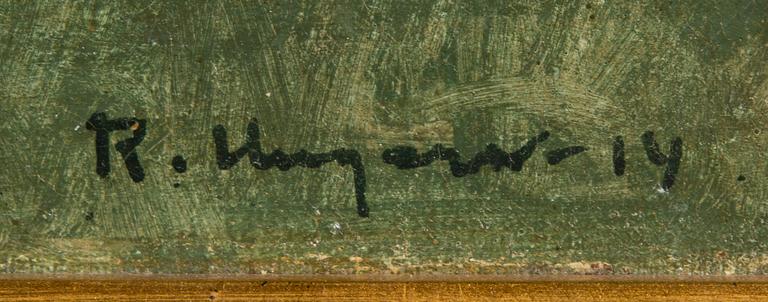 Ragnar Ungern, oil on canvas, signed and dated -14.