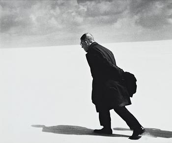 154. Antanas Sutkus, "J.P Sartre in Lithuania, Nida, 1965".