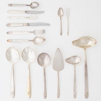 Sigvard Bernadotte, A 314 piece dinner and coffee service, “Marianne Royal Blue”, Christineholm/Fyrklövern, 2000.
