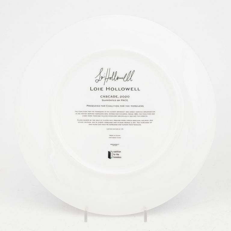 Julie Curtiss, Loie Hollowell, two limited edition porcelain plates.