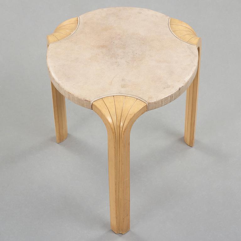 a "X600" stool by Alvar Aalto for Artek.