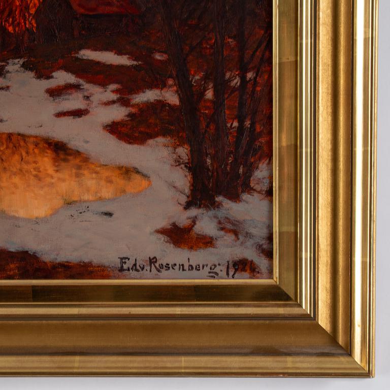 Edvard Rosenberg, olja på duk, signerad och daterad 1926.