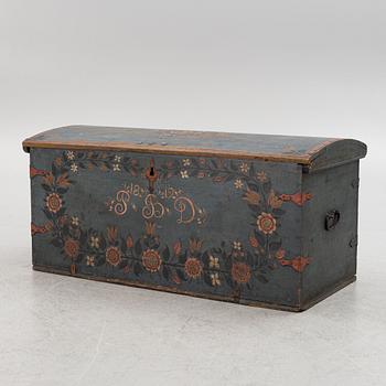 Chest, folk art, dated 1819.