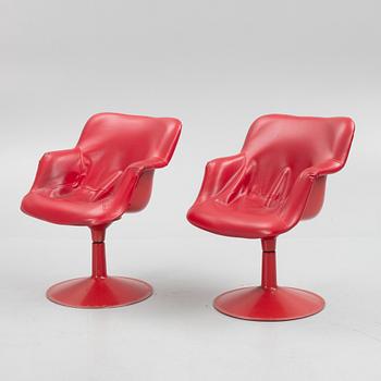 Yrjö Kukkapuro, three "Saturnus" armchairs, Haimi, Finland, 1970's.