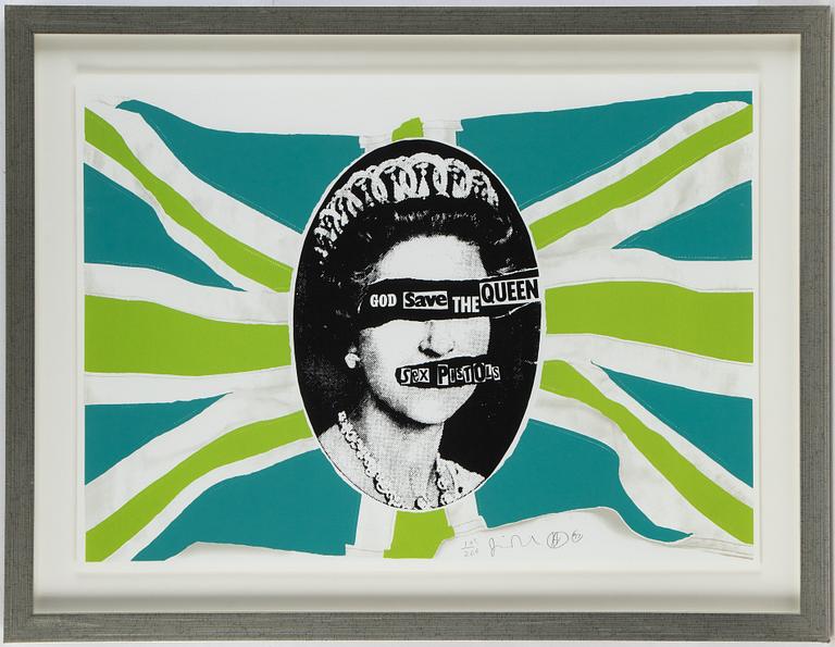 Jamie Reid, serigraph in color signed and numbered 103/200 dated 97.