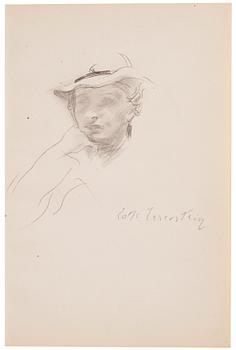 803. Lotte Laserstein, Selfportrait with hat.