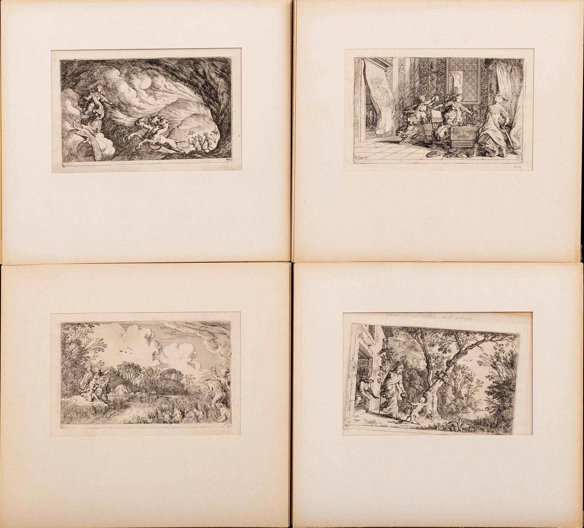 Johann Wilhelm Baur, 39 etchings, plate signed.